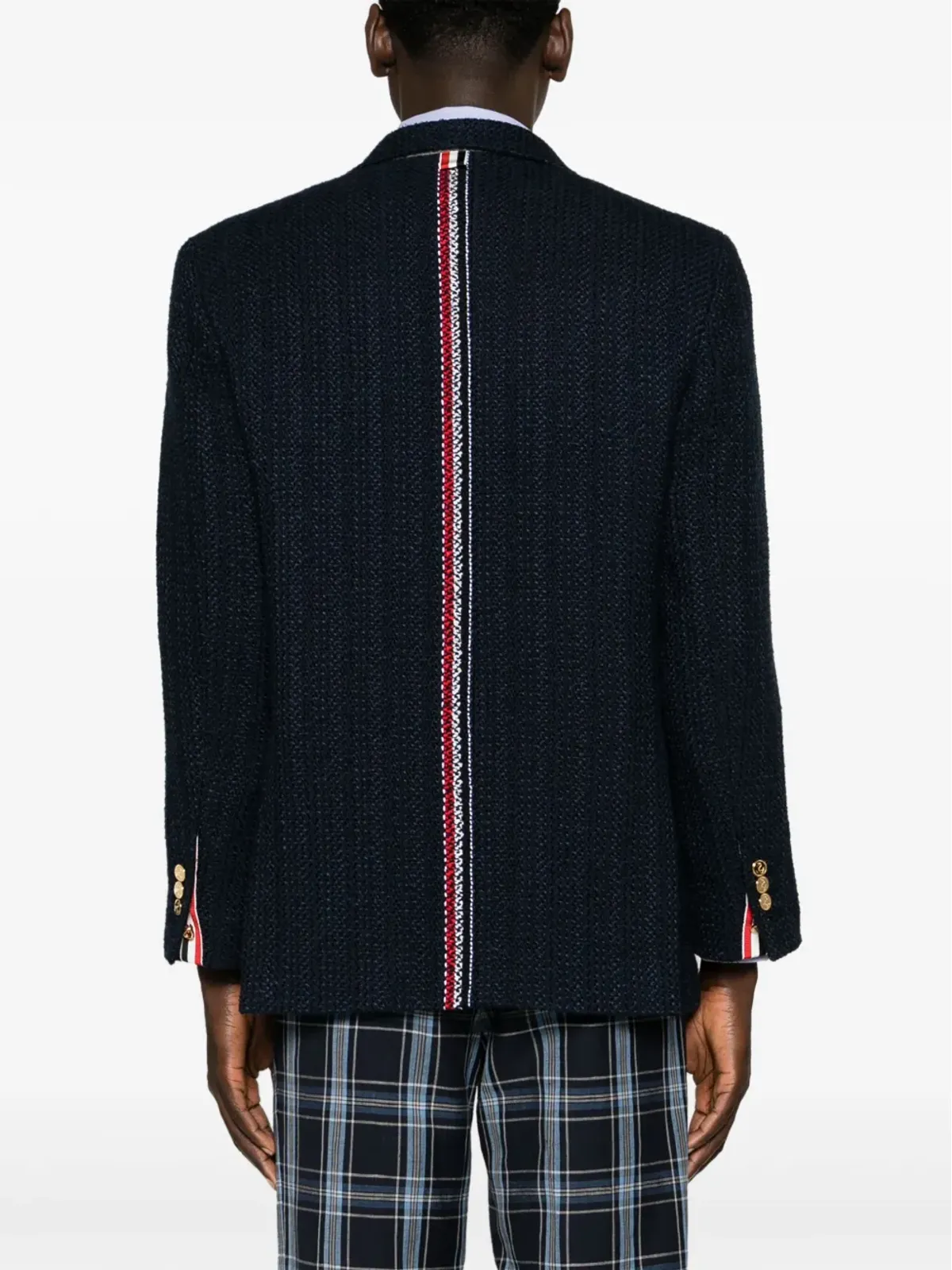 Thom Browne ツイード シングルブレスト ブレザー - ブルー - 画像4