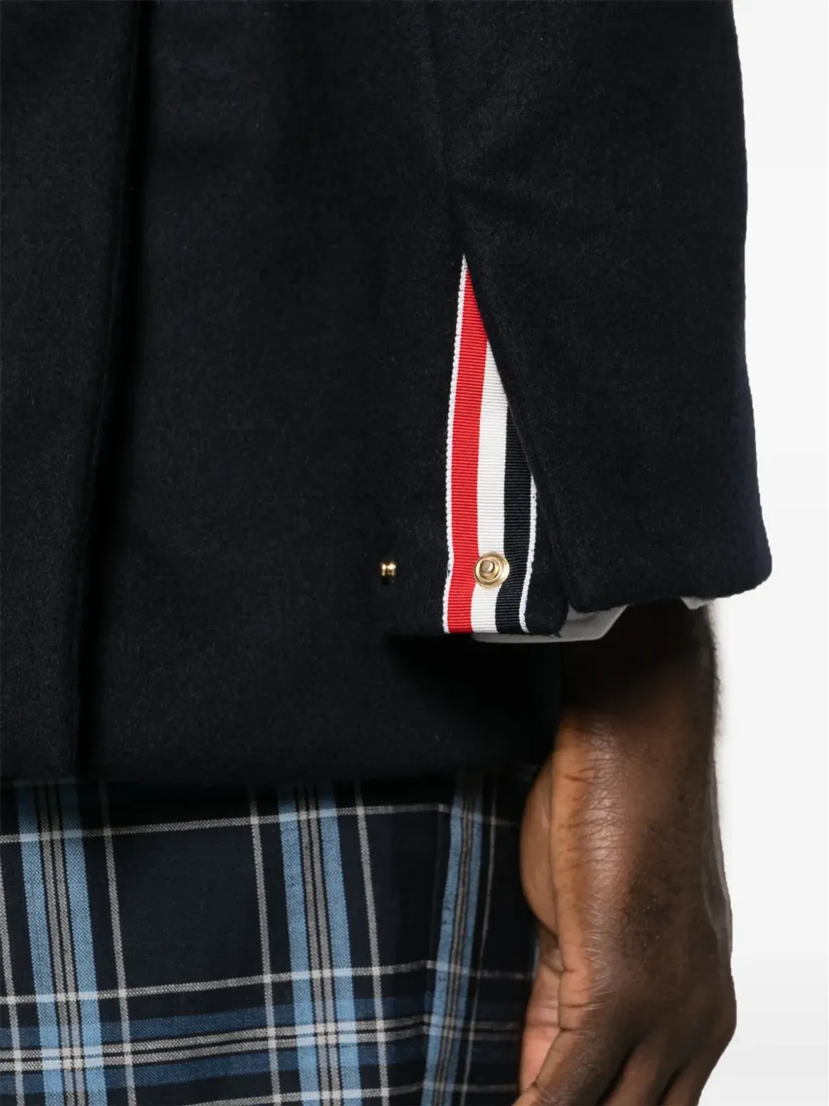 Thom Browne パッド入りカシミヤシャツジャケット - ブルー - 画像5