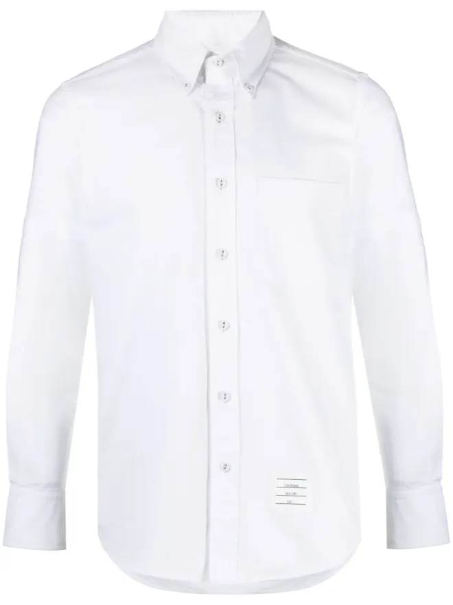 Thom Browne Thom Browne アームバンドディテール コットンシャツ - ホワイトの商品画像