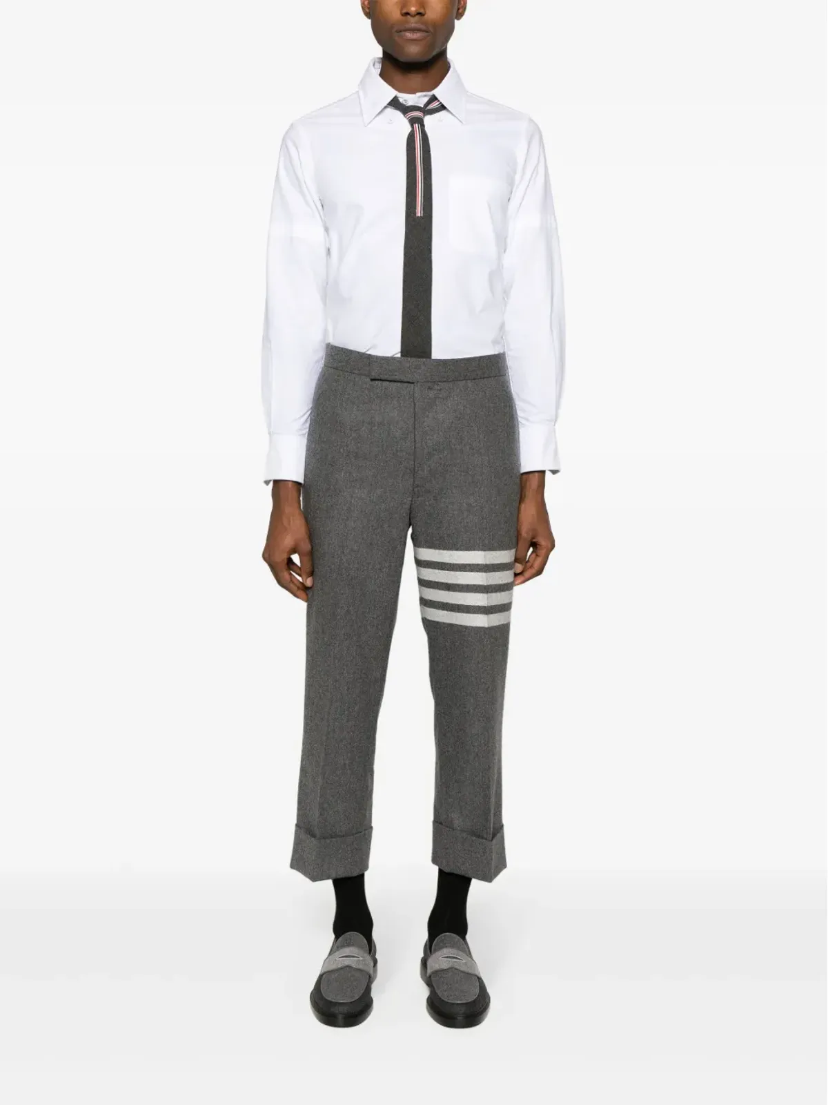 Thom Browne アームバンドディテール コットンシャツ - ホワイト - 画像2