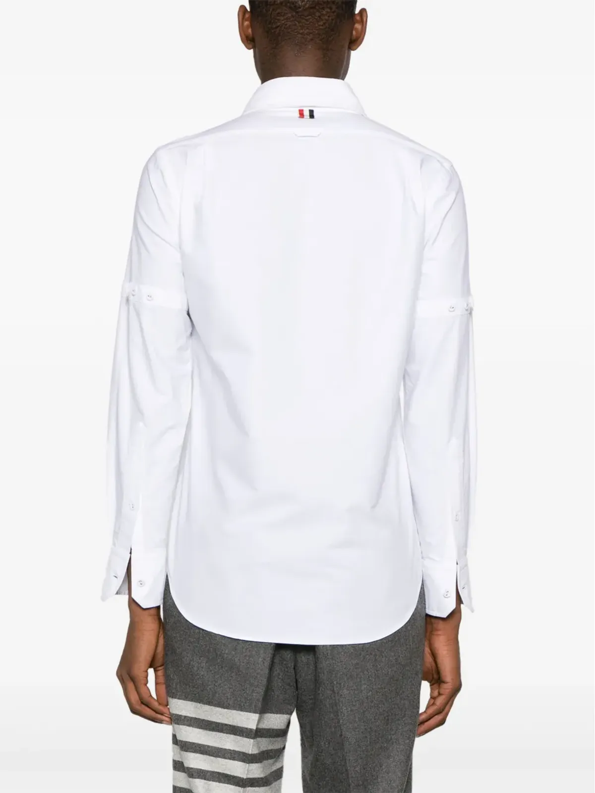 Thom Browne アームバンドディテール コットンシャツ - ホワイト - 画像4