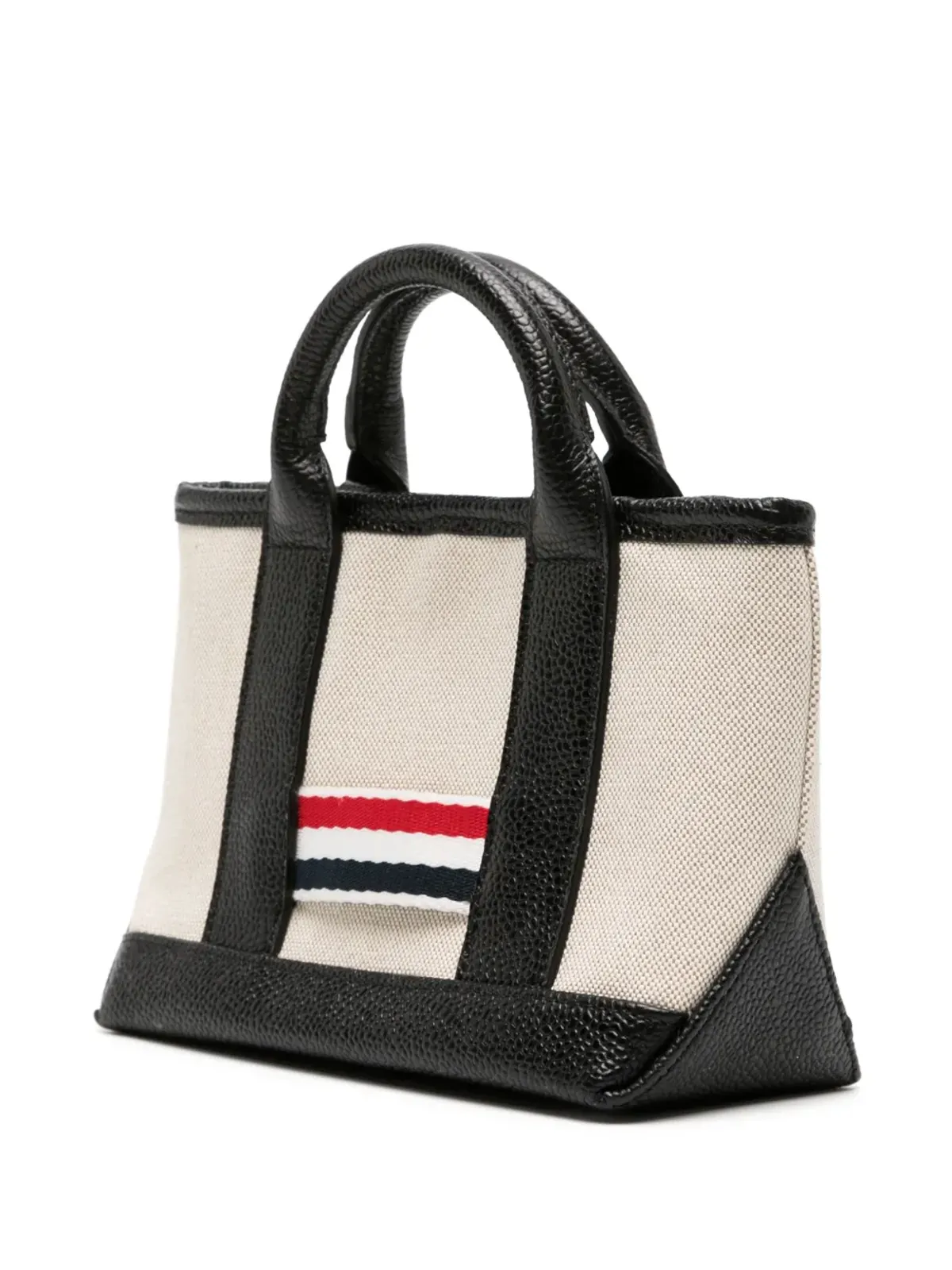 Thom Browne ミニ ツール レザー トート バッグ - ブラック - 画像2