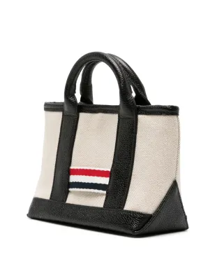 Thom Browne ミニ ツール レザー トート バッグ - ブラック - サムネイル2
