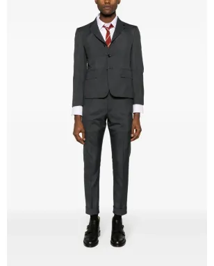 Thom Browne ミッドライズ スキニー・レッグ テーラードパンツ - グレー - サムネイル2