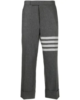 Thom Browne ローライズ ドロップクロッチ テーラードパンツ グレー - サムネイル1