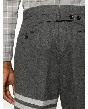 Thom Browne ローライズ ドロップクロッチ テーラードパンツ グレー - サムネイル5