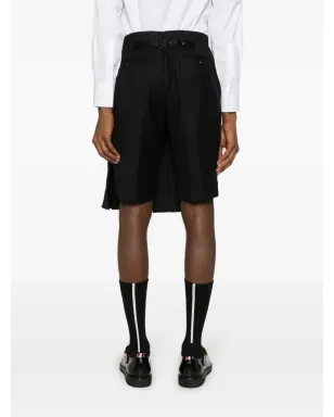 Thom Browne プリーツ入り膝丈ウールスコーツ - サムネイル4