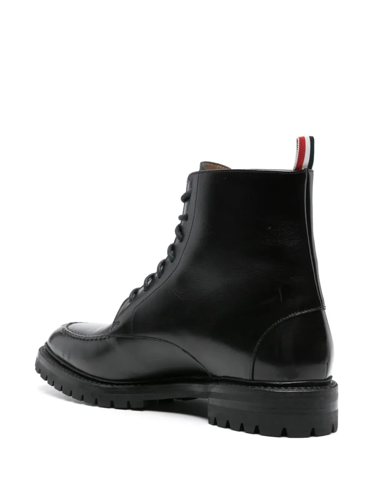 ビンテージ Thom Browne ウィングチップ レザー ブーツ - ブラック - 画像3
