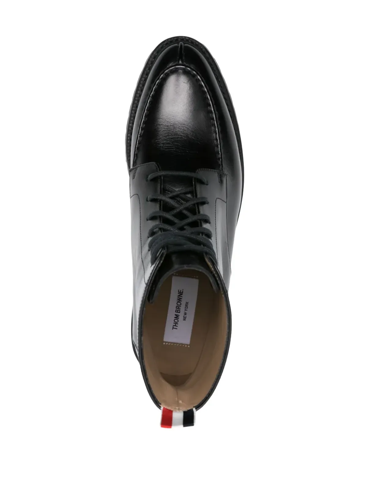 ビンテージ Thom Browne ウィングチップ レザー ブーツ - ブラック - 画像4