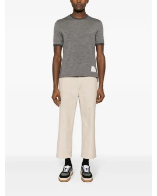Thom Browne リンガー コットン Tシャツ グレー - サムネイル2