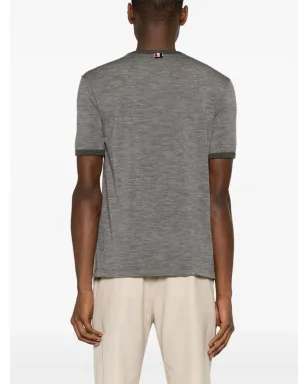 Thom Browne リンガー コットン Tシャツ グレー - サムネイル4