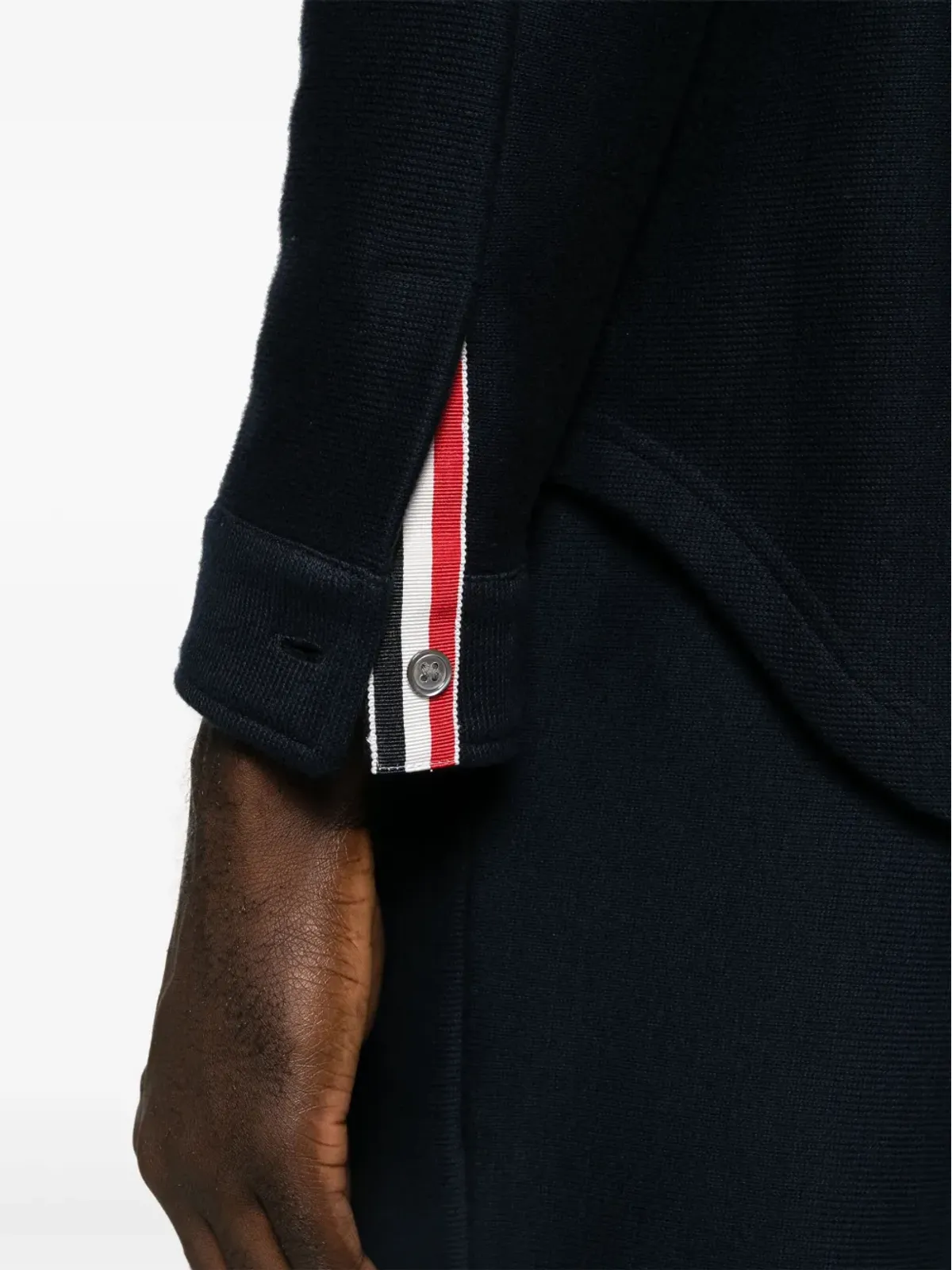 Thom Browne RWBストライプ コットン シャツジャケット - ブルー - 画像5