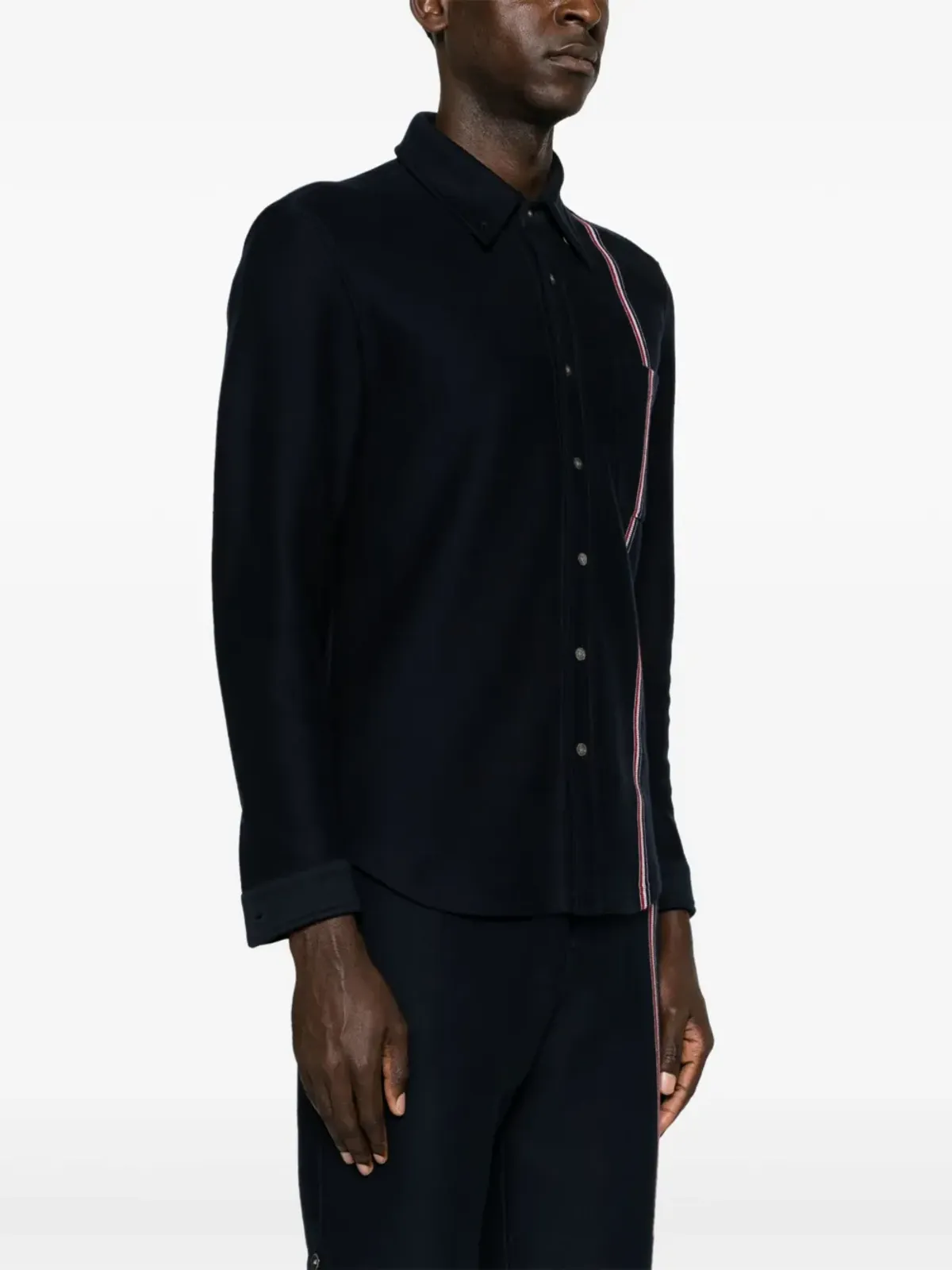 Thom Browne RWBストライプ コットン シャツジャケット - ブルー - 画像3