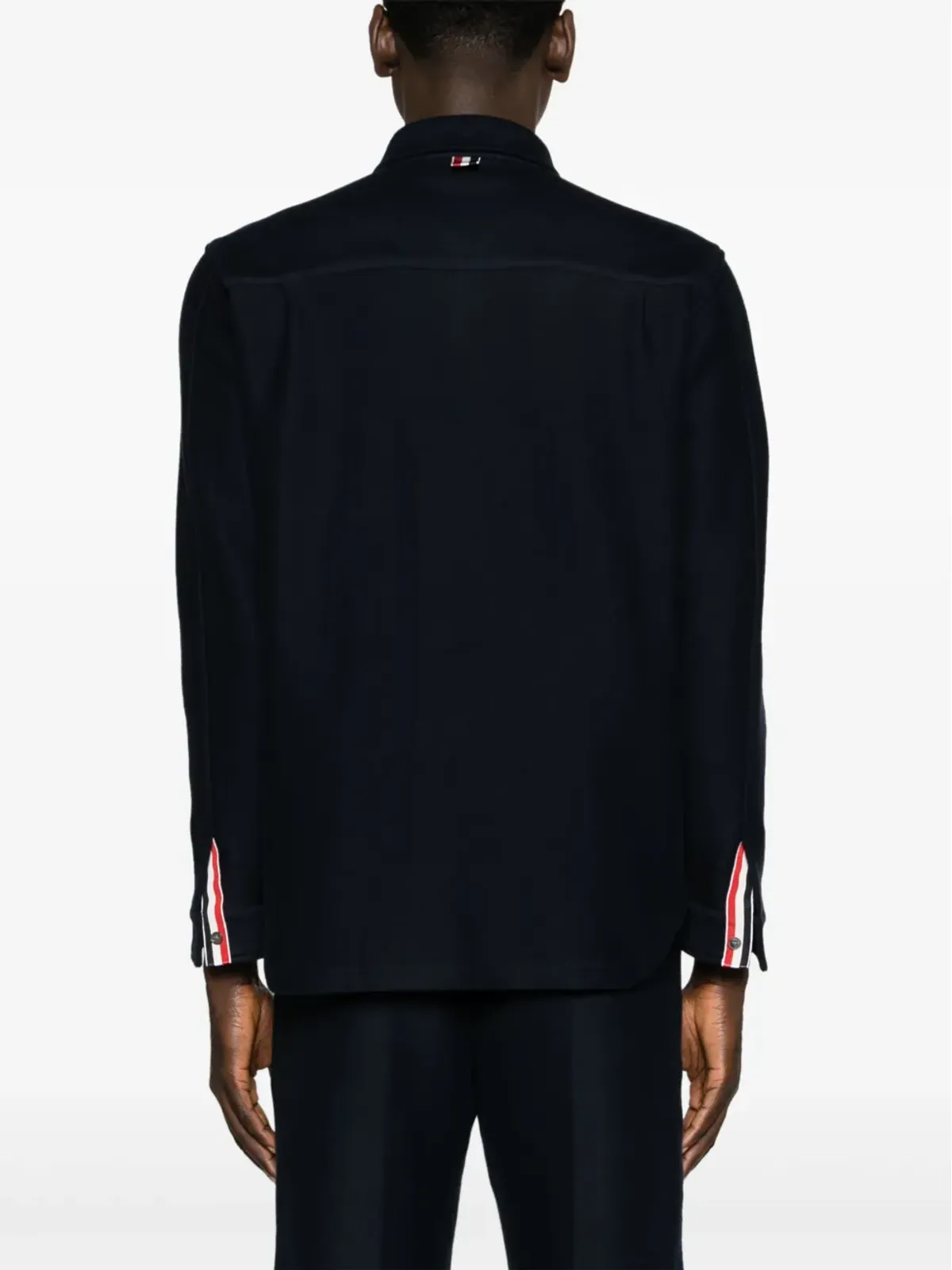 Thom Browne RWBストライプ コットン シャツジャケット - ブルー - 画像4
