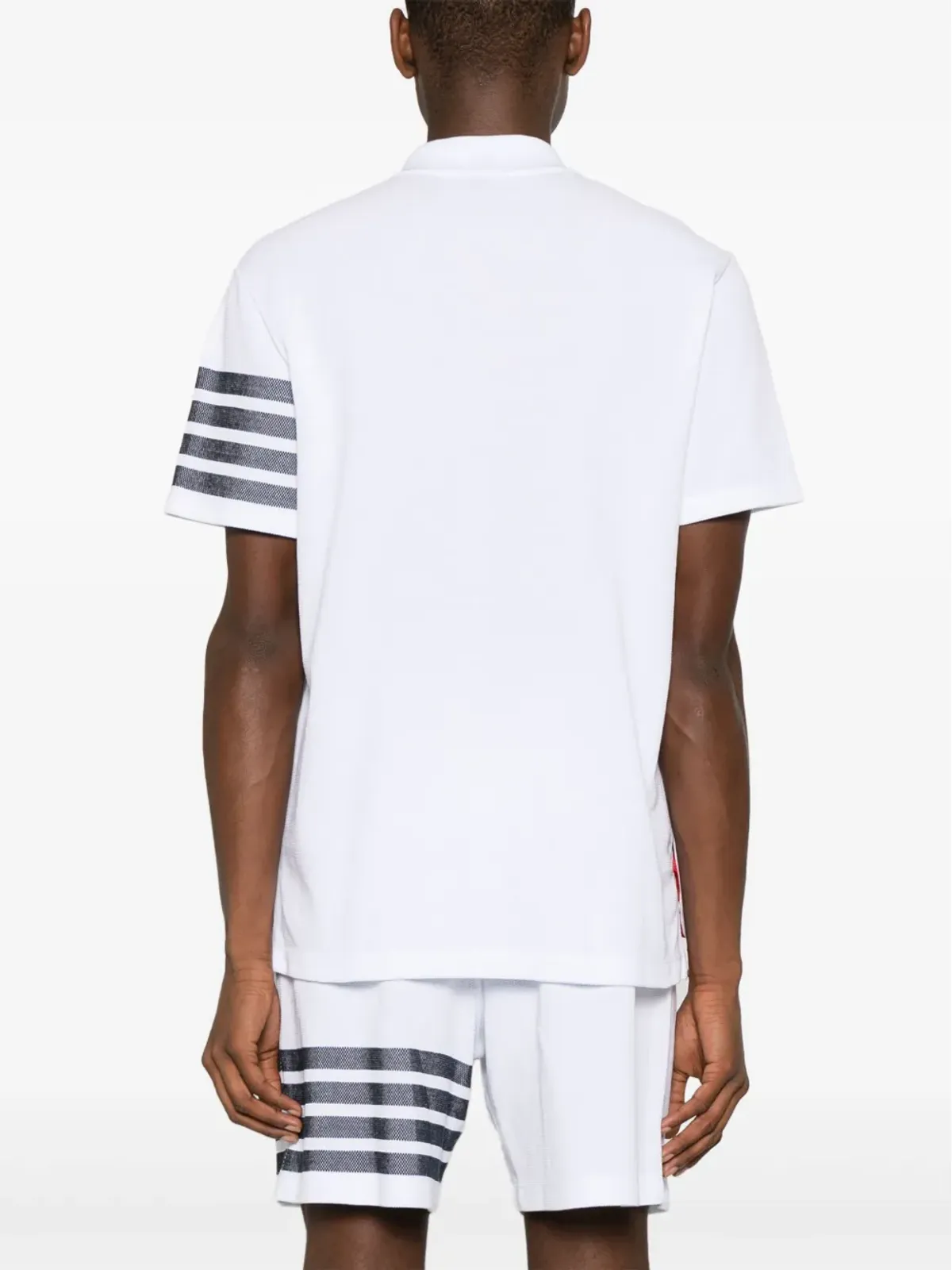 Thom Browne 4-Bar コットン ポロシャツ - ホワイト - 画像4