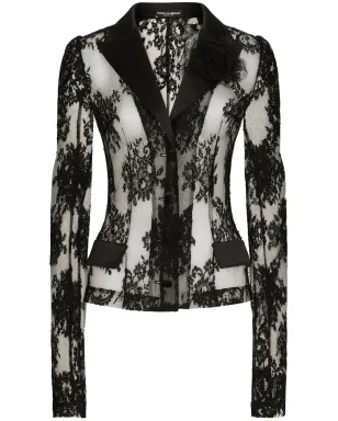 Dolce & Gabbana シアー シャントリーレース ブレザー - サムネイル1