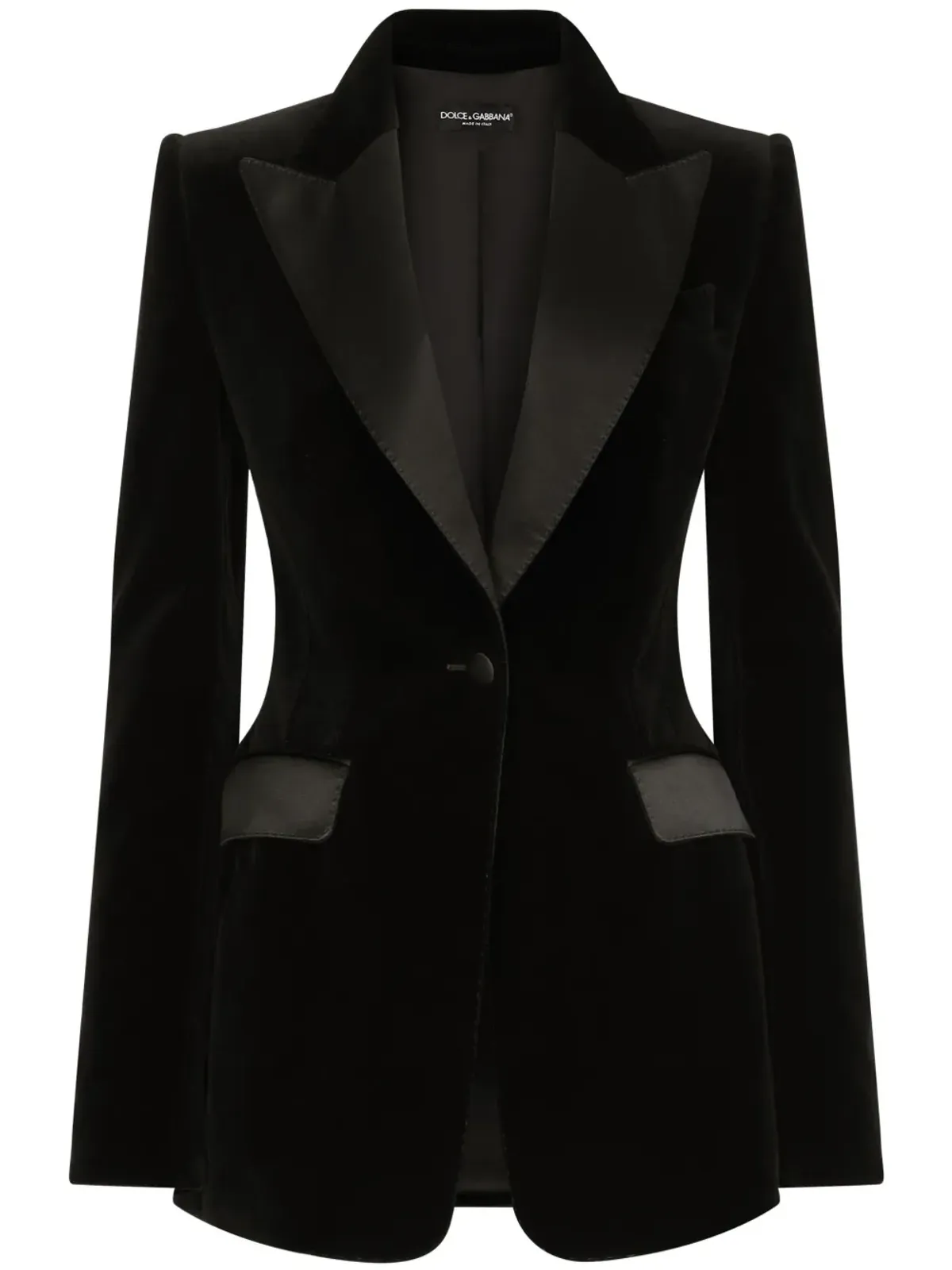 Dolce & Gabbana シングルブレスト ベルベット ブレザー - 画像1