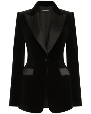 Dolce & Gabbana シングルブレスト ベルベット ブレザー - サムネイル1