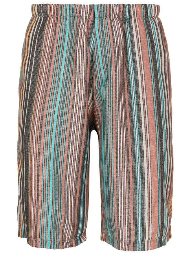 Amir Slama Amir Slama ストライプジャカード ショーツ ブラウンの商品画像