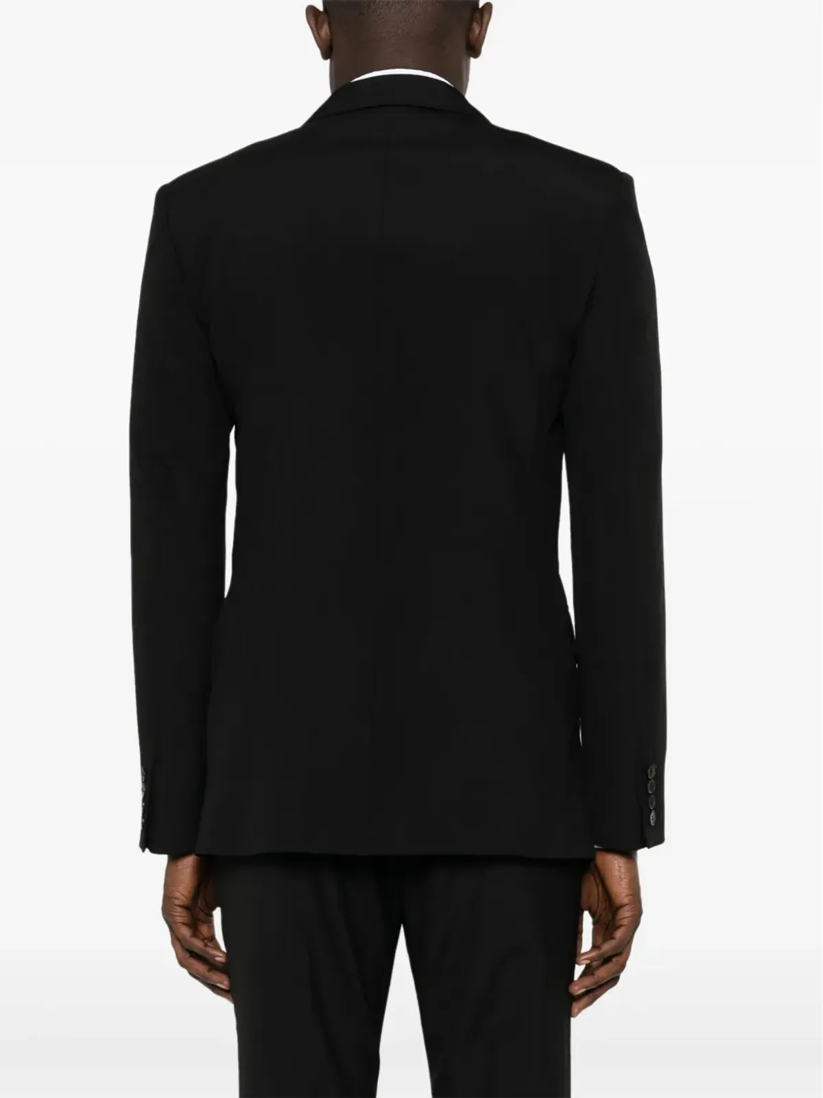 Valentino Garavani シングルブレスト ウール ブレザー ブラック - 画像4