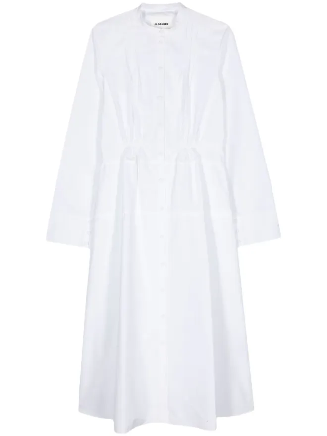 Jil Sander Jil Sander コットンポプリン シャツドレス - ホワイトの商品画像