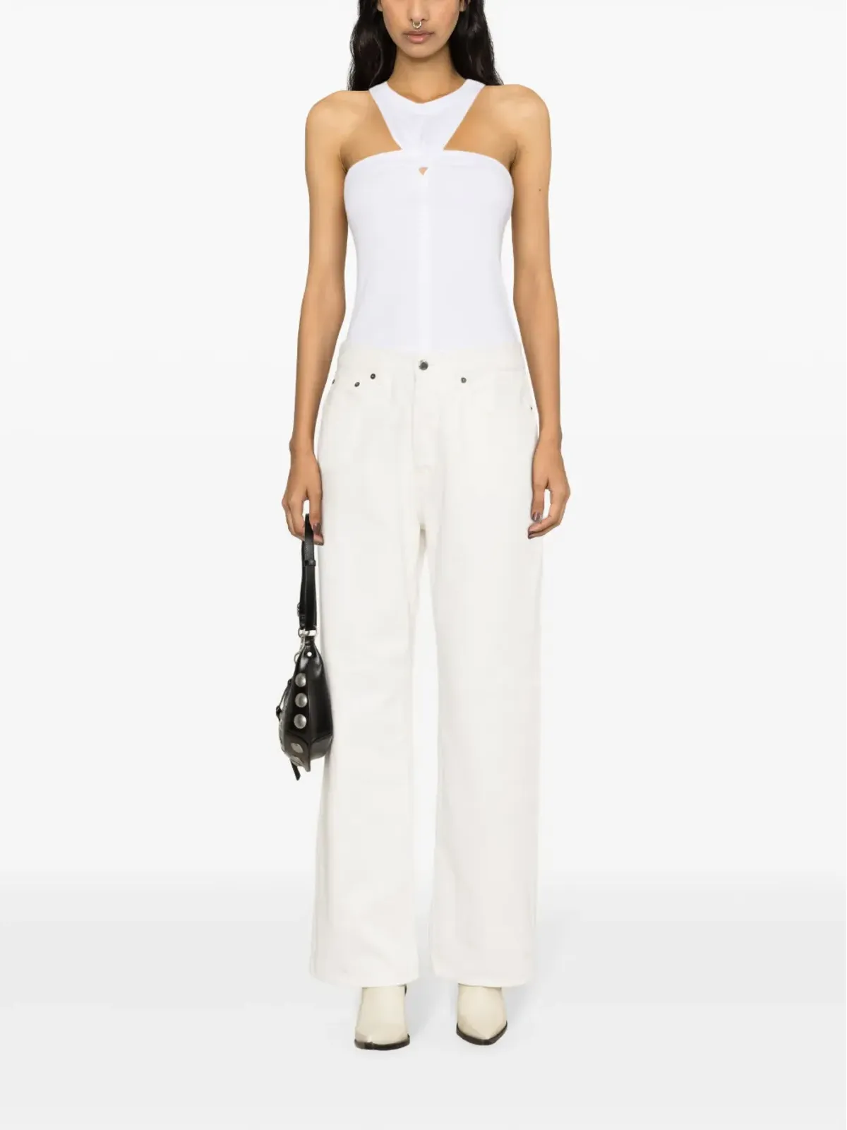 ISABEL MARANT ジネバ 結びタンクトップ - ホワイト - 画像2