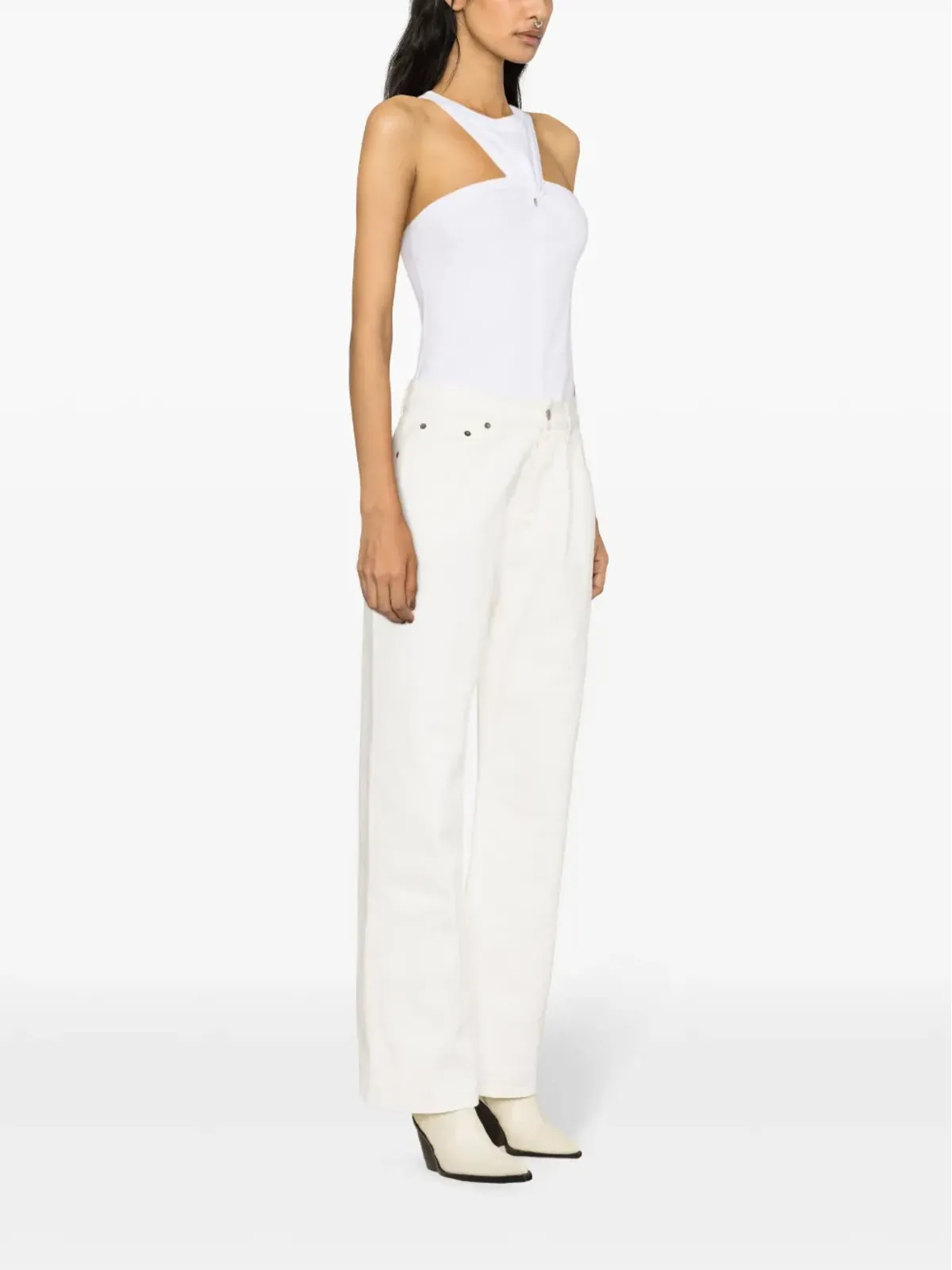 ISABEL MARANT ジネバ 結びタンクトップ - ホワイト - 画像4