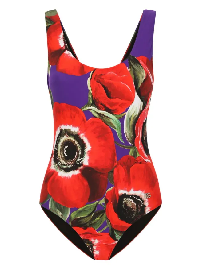 Dolce & Gabbana Dolce & Gabbana レーシングアネモネプリント水着の商品画像