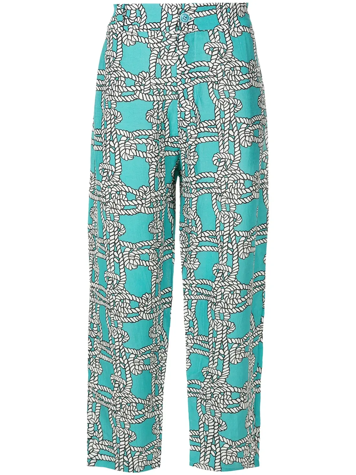 Amir Slama グラフィックプリント クロップドパンツ - 画像1