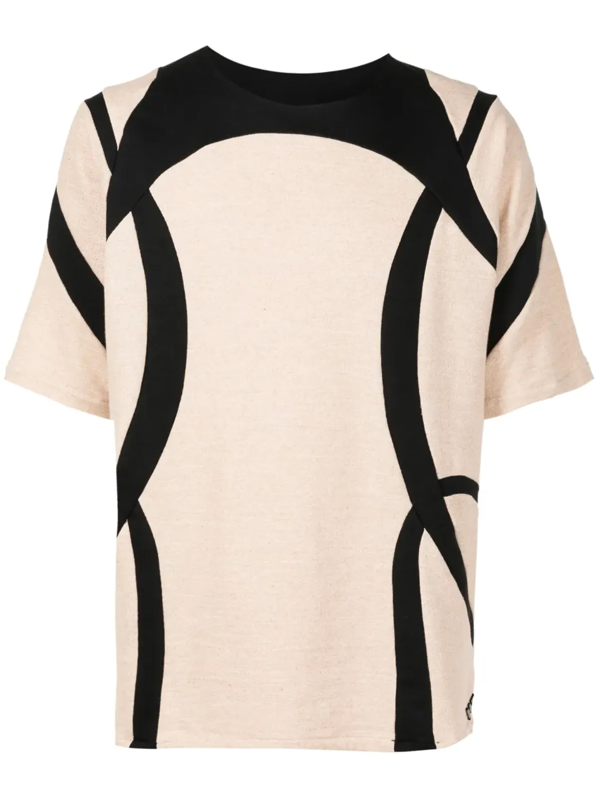 Amir Slama パネルドコットンTシャツ - 画像1