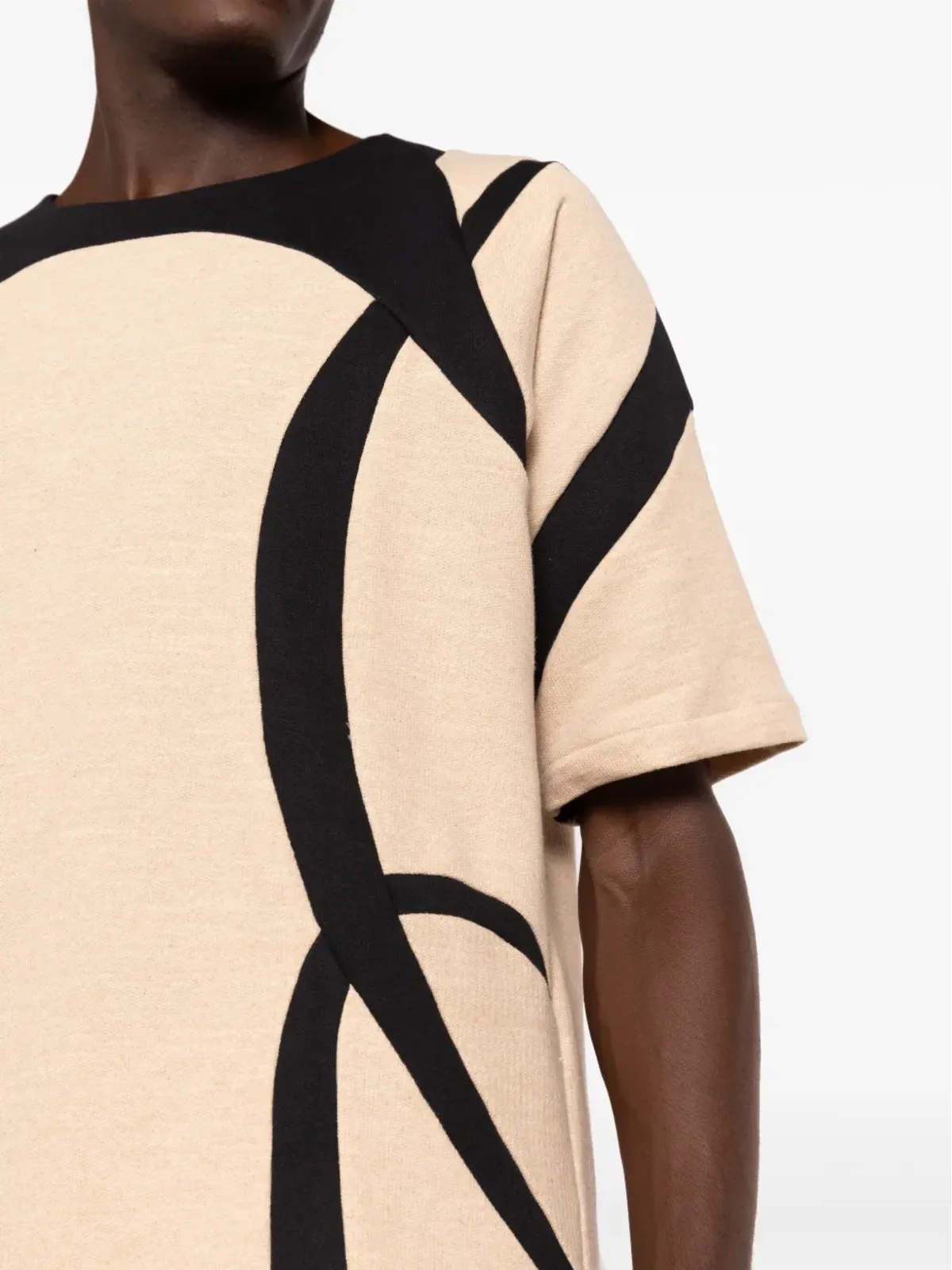 Amir Slama パネルドコットンTシャツ - 画像5