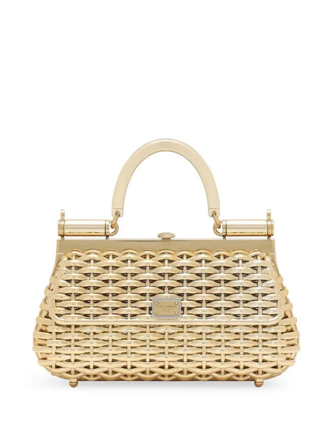 Dolce & Gabbana Dolce & Gabbana シチリア・インウェーブド・トートバッグ - ゴールドの商品画像