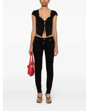 DSQUARED2 Twiggy ミッドライズ・スキニー・ジーンズ - ブラック - サムネイル2