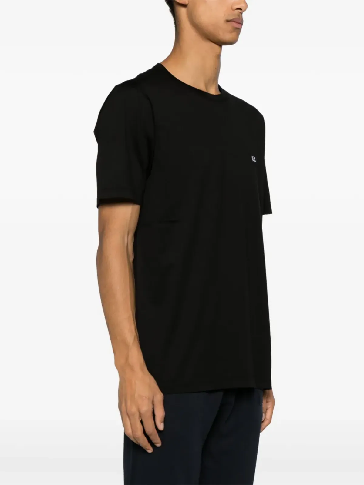 C.P. Company ロゴパッチ コットン Tシャツ - ブラック - 画像3