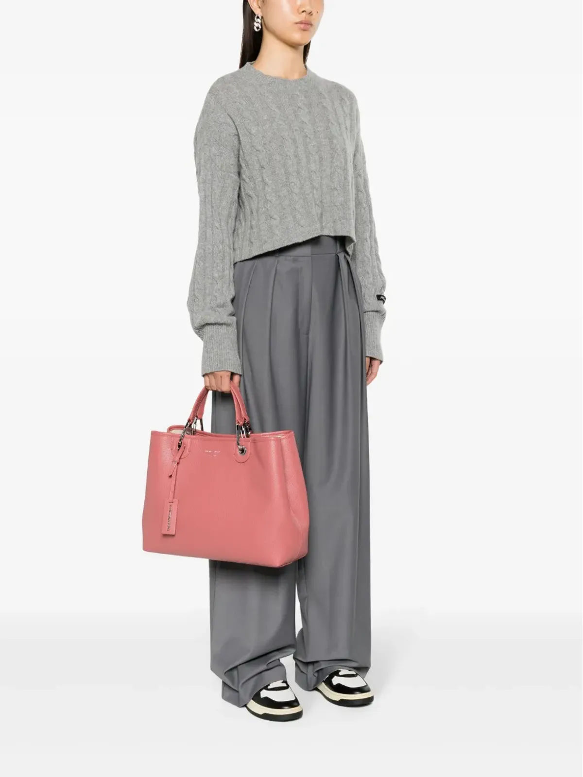 Emporio Armani マイEA トートバッグ ピンク - 画像2