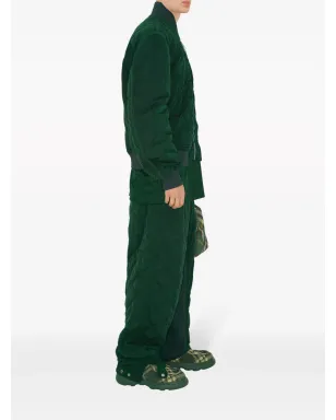 Burberry キルテッドジップアップボンバージャケット - グリーン - サムネイル3