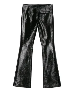 Courrèges Snaps Vinyl フレアパンツ - ブラック - サムネイル2