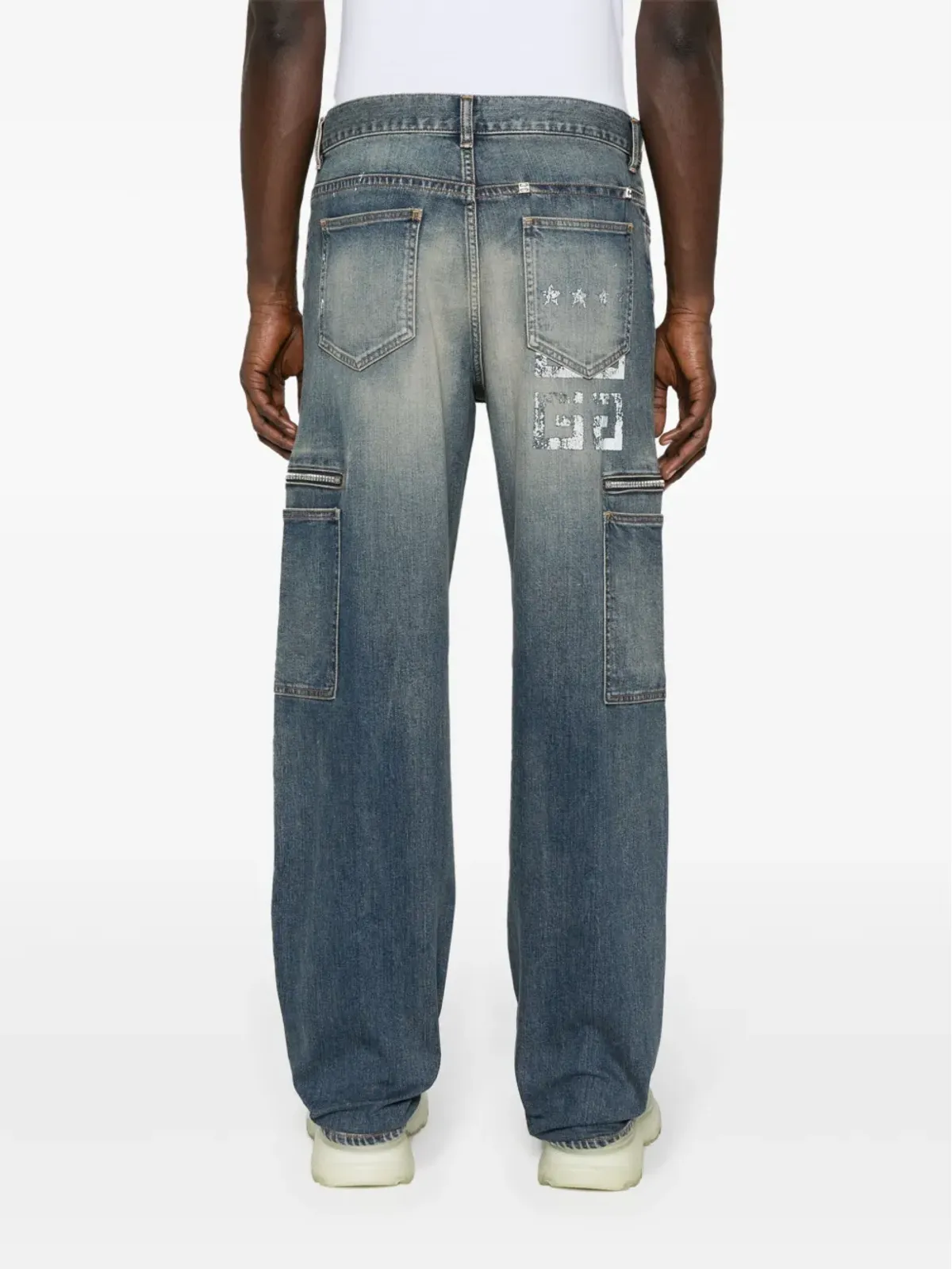 Givenchy ストレートレッグカーゴジーンズ ブルー - 画像4