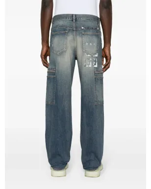 Givenchy ストレートレッグカーゴジーンズ ブルー - サムネイル4