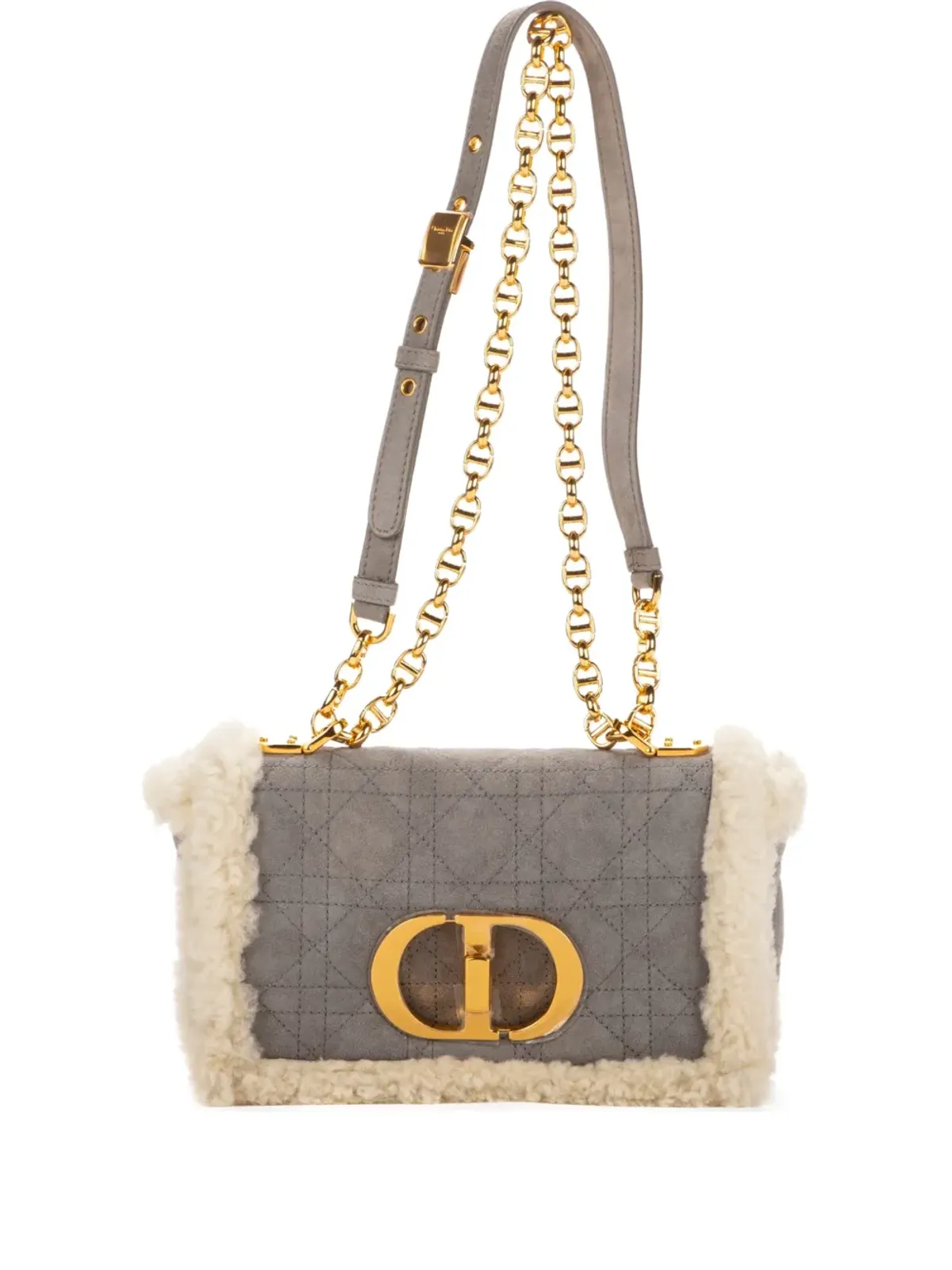 Christian Dior ビンテージ シアリングキルティング バッグ - グレー - 画像1
