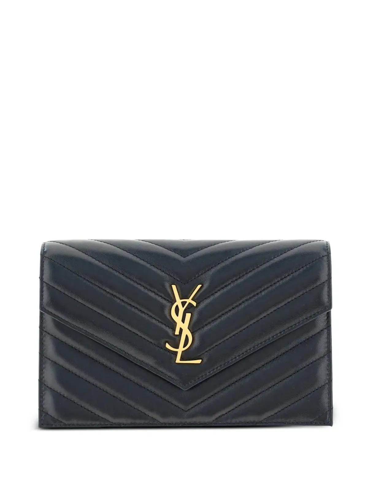 Saint Laurent エンベロープチェーンウォレット - ブラック - 画像1