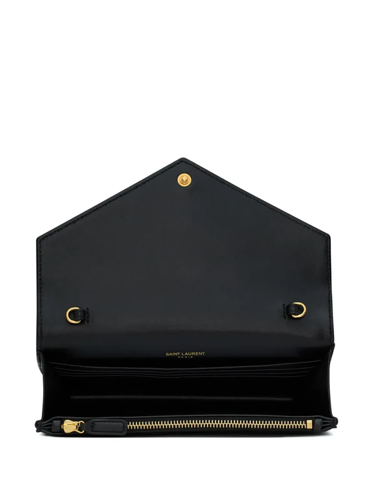Saint Laurent エンベロープチェーンウォレット - ブラック - 画像5