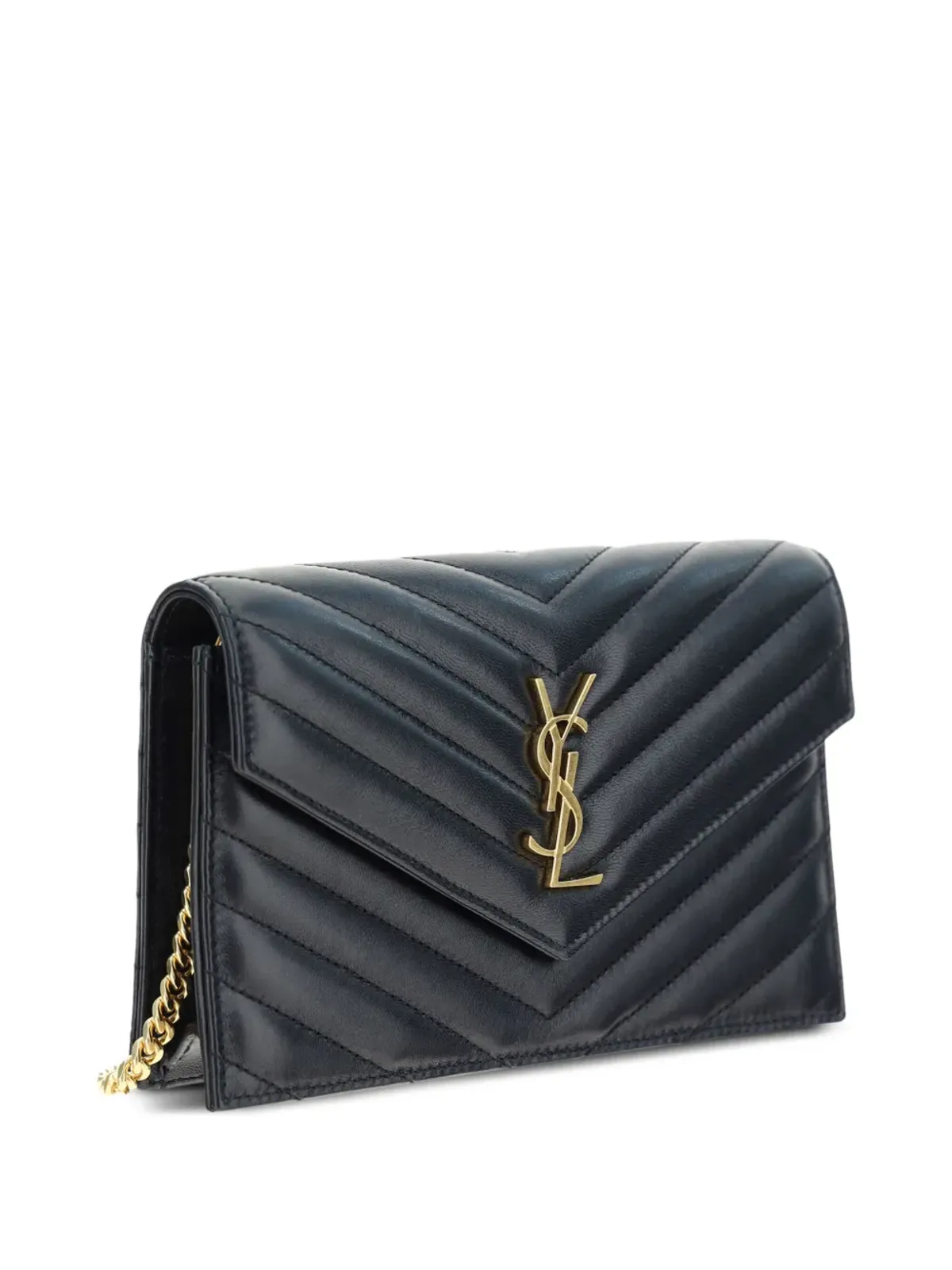 Saint Laurent エンベロープチェーンウォレット - ブラック - 画像3