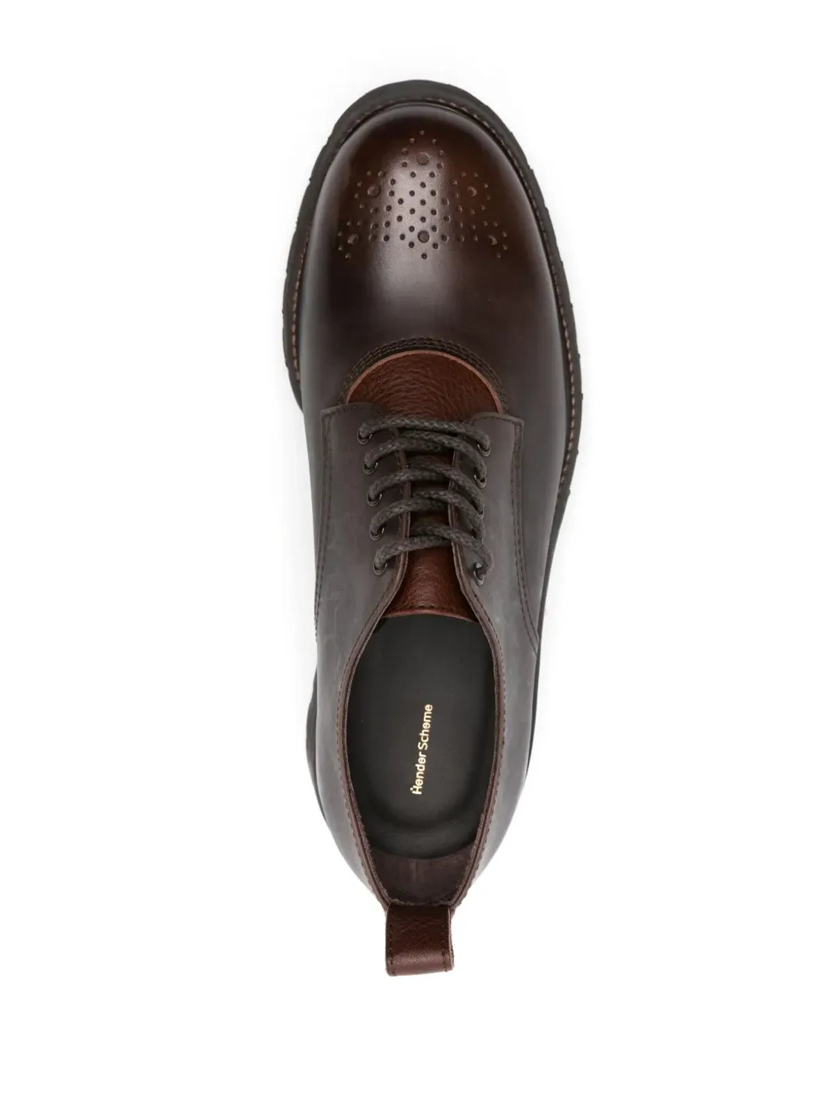 Hender Scheme コマンド ブルチャー レザー ダービーシューズ - 画像4