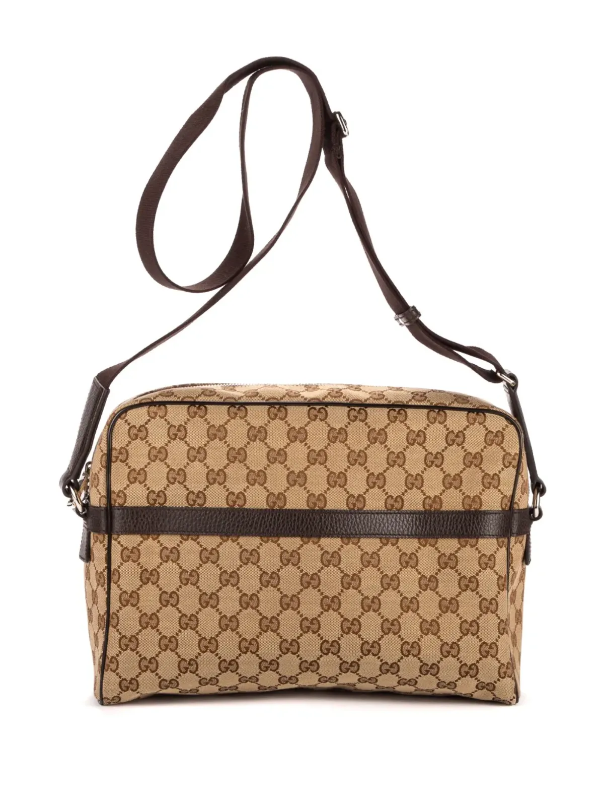 ビンテージ Gucci GGキャンバス メッセンジャーバッグ - ネュートラルカラー - 画像2