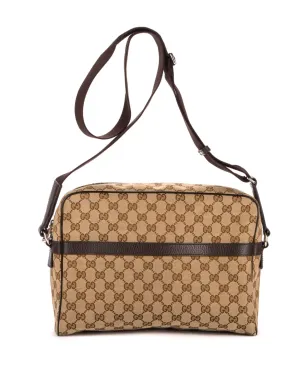 ビンテージ Gucci GGキャンバス メッセンジャーバッグ - ネュートラルカラー - サムネイル2