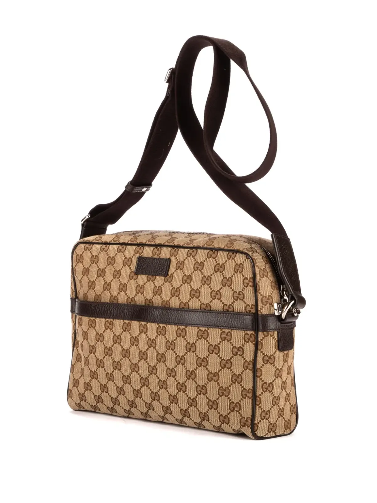 ビンテージ Gucci GGキャンバス メッセンジャーバッグ - ネュートラルカラー - 画像3