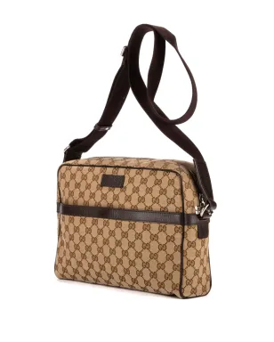 ビンテージ Gucci GGキャンバス メッセンジャーバッグ - ネュートラルカラー - サムネイル3
