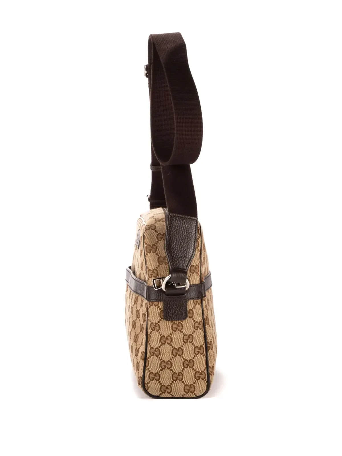 ビンテージ Gucci GGキャンバス メッセンジャーバッグ - ネュートラルカラー - 画像4