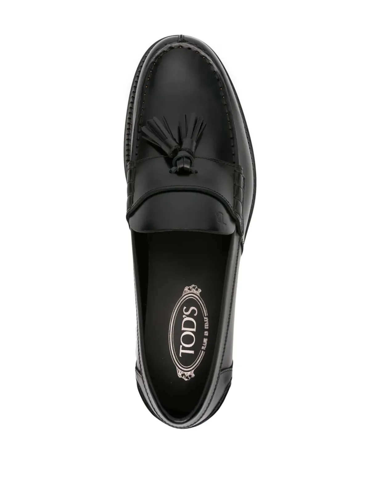 Tod's タッセル付きレザー ローファー - ブラック - 画像4